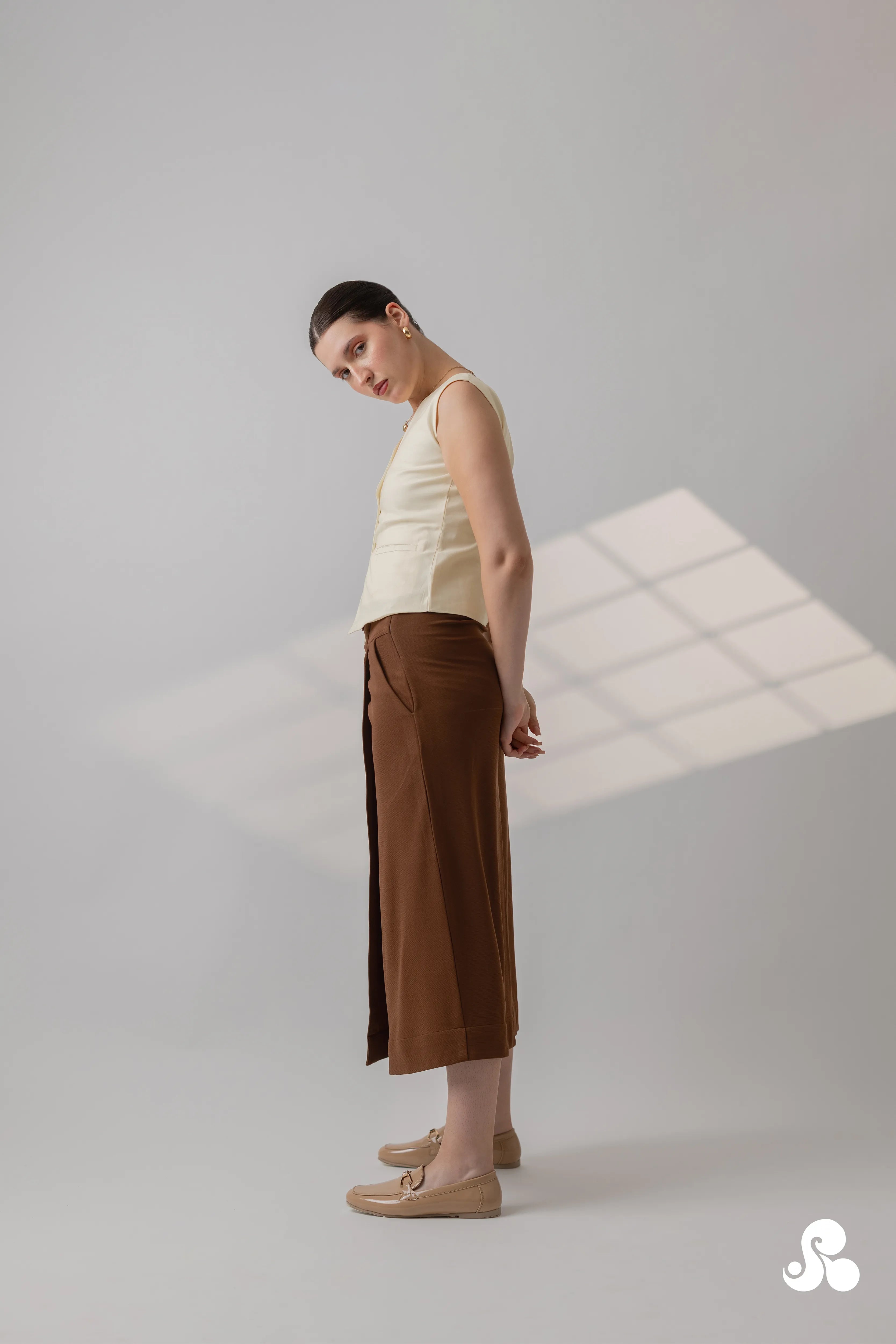 COCOA WRAP KNIT SKIRT