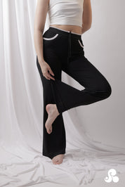 RIBBED CONTRAST LOUNGE PANTS