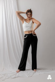 RIBBED CONTRAST LOUNGE PANTS