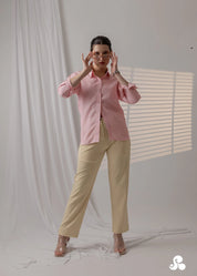 POWDER PINK TENCEL™ LYOCELL SHIRT