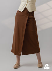 COCOA WRAP KNIT SKIRT