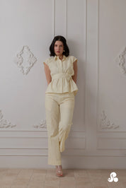 IVORY COTTON SATIN CO-ORD SET