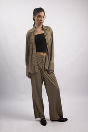 OLIVE GREEN CO-ORD SET