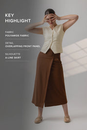 COCOA WRAP KNIT SKIRT