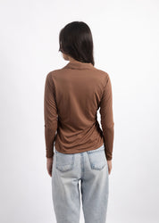 DUSKY ROSE RUCHED TOP