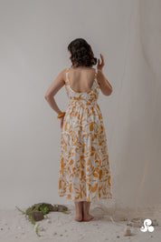 TIERED COTTON PRINT DRESS